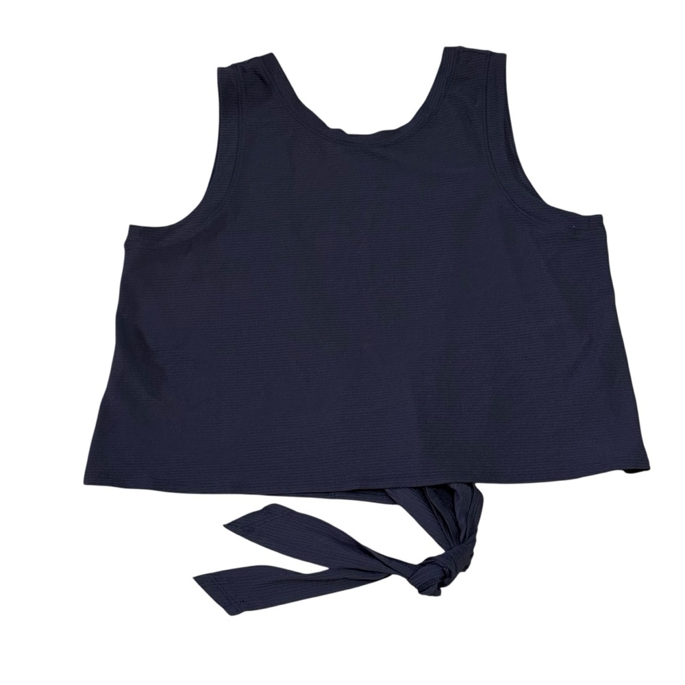 Calia Black Sleeveless Tie-Back Top